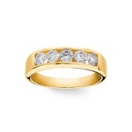 0.75 Karat Five Stone Diamantring 750/18 K Gelbgold - RI-62859-GG