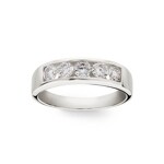 0.75 carats diamants bague or gris 750/18 ct - RI-62859-WG