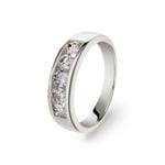 0.75ct Five Stone Diamond Ring 750/18 K White Gold