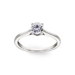 0.75ct diamant bague solitaire or gris 750/18 ct - RI-00358-WG