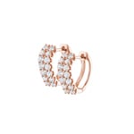 0.76ct Diamond Hoop Earrings 750/18 K Rose Gold - OR-69210-RG