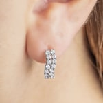 0.76 Karat Diamant-Kreolen 750/18 K Weissgold - OR-69210-WG