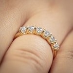 0.76 Karat Diamanten Mémoire Ring 750/18 K Gelbgold - RI-69196-GG