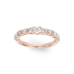0.76 Karat Diamanten Mémoire Ring 750/18 K Roségold - RI-69854-RG