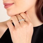 0.76 Karat Diamanten Mémoire Ring 750/18 K Weissgold - RI-69854-WG