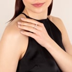 0.76 Karat Diamanten Mémoire Ring 750/18 K Weissgold - RI-69854-WG