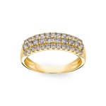 0.76 Karat Diamantring 750/18 K Gelbgold - RI-69545-GG