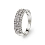 0.76 Karat Diamantring 750/18 K Weissgold