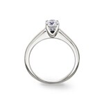 0.77ct diamants bague solitaire or gris 750/18 ct - RI-01590-WG