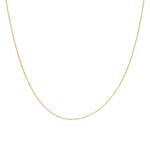 0.8mm Collier forçat or jaune 750/18 ct 43cm - KE12025