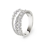 0.99ct Diamond Ring 750/18 K White Gold