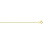 0.9mm Collier gourmette diamantée or jaune 375/9 ct