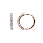 1.0 Karat Diamant-Kreolen 750/18 K Roségold