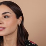 1.00 carats diamants créoles or rosé 750/18 ct Ø 18mm - OR-69550-RG