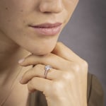 1.00ct GIA Diamond Engagement Ring 750/18 K Rose Gold Bezel Set - CGSO003-0100-RG