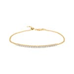 1.00 Karat Diamantarmband 750/18 K Gelbgold