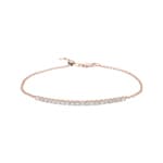 1.00 Karat Diamantarmband 750/18 K Roségold