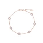 1.00 Karat Diamantarmband 750/18 K Roségold