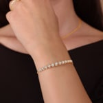 1.00ct Diamond Bracelet 750/18 K Rose Gold - AR-69916-RG