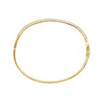 1.00 Karat Diamantarmreif geschwungen 750/18 K Gelbgold - AR-69185-GG