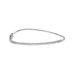 1.00 Karat Diamantarmreif geschwungen 750/18 K Weissgold