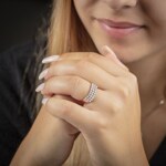 1.00ct Diamond Ring 750/18 K Rose Gold - RI-69195-RG