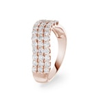 1.00ct Diamond Ring 750/18 K Rose Gold