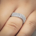 1.00ct Diamond Ring 750/18 K White Gold - RI-69195-WG