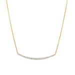 1.00 Karat Diamantencollier 750/18 K Gelbgold