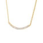 1.00ct Diamond Necklace 750/18 K Yellow Gold - KE-69166-GG