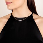 1.00ct Diamond Necklace 750/18 K Yellow Gold - KE-69166-GG