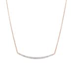 1.00 Karat Diamantencollier 750/18 K Roségold