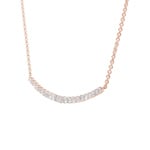 1.00ct Diamond Necklace 750/18 K Rose Gold - KE-69166-RG
