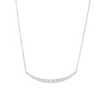 1.00 Karat Diamantencollier 750/18 K Roségold