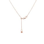 1.00ct Diamond Necklace 750/18 K Rose Gold - KE-69909-RG