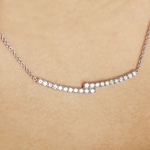 1.00 Karat Diamantencollier 750/18 K Weissgold - KE-69199-WG