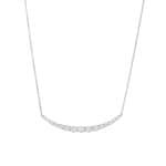 1.00 Karat Diamantencollier 750/18 K Weissgold