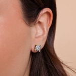 1.00ct Diamond Stud Earrings 750/18 K Yellow Gold 9mm - OR-69306-GG