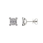 1.00 Karat Diamantohrstecker 750/18 K Weissgold 9mm