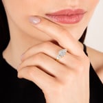 1.00 carats diamants bague or jaune 750/18 ct - RI-72061-GG