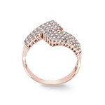 1.00ct Diamond Ring 750/18 K Rose Gold - RI-23710-RG