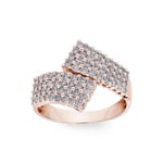 1.00ct Diamond Ring 750/18 K Rose Gold - RI-23710-RG