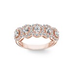 1.00ct Diamond Ring 750/18 K Rose Gold - RI-69519-RG
