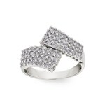 1.00ct Diamond Ring 750/18 K White Gold - RI-23710-WG