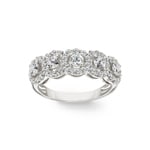 1.00ct Diamond Ring 750/18 K White Gold - RI-69519-WG