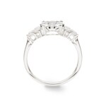 1.00 carats diamants bague or gris 750/18 ct - RI-72061-WG