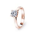 1.00 Karat GIA-Diamant Verlobungsring 750/18 K Roségold, 4-Griff