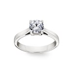 1.00ct GIA Diamond Engagement Ring 750/18 K White Gold in 4 Prongs - CGSO001-0100-WG