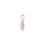 1.00ct Diamond Halo Pendant 750/18 K Rose Gold - AN-69257-RG