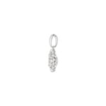 1.00ct Diamond Halo Pendant 750/18 K White Gold - AN-69257-WG